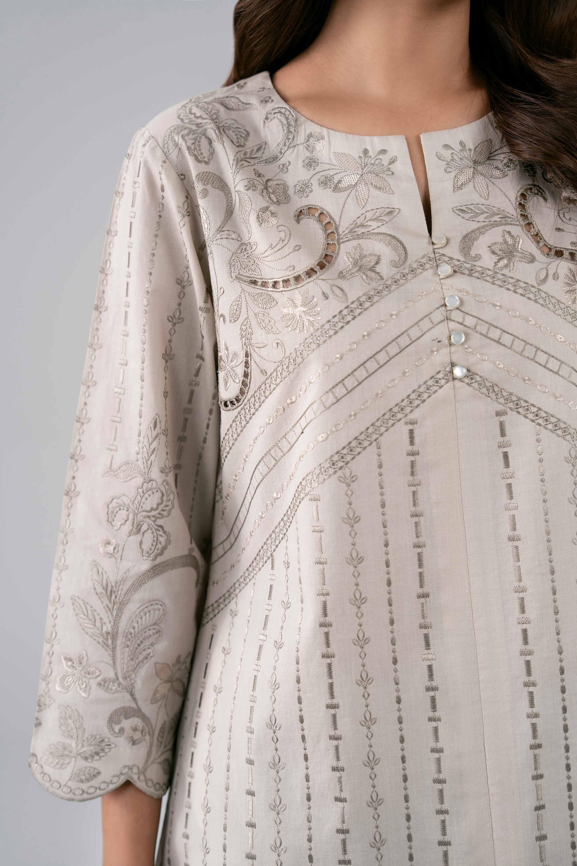 3 Piece - Embroidered Suit - KFS26-68