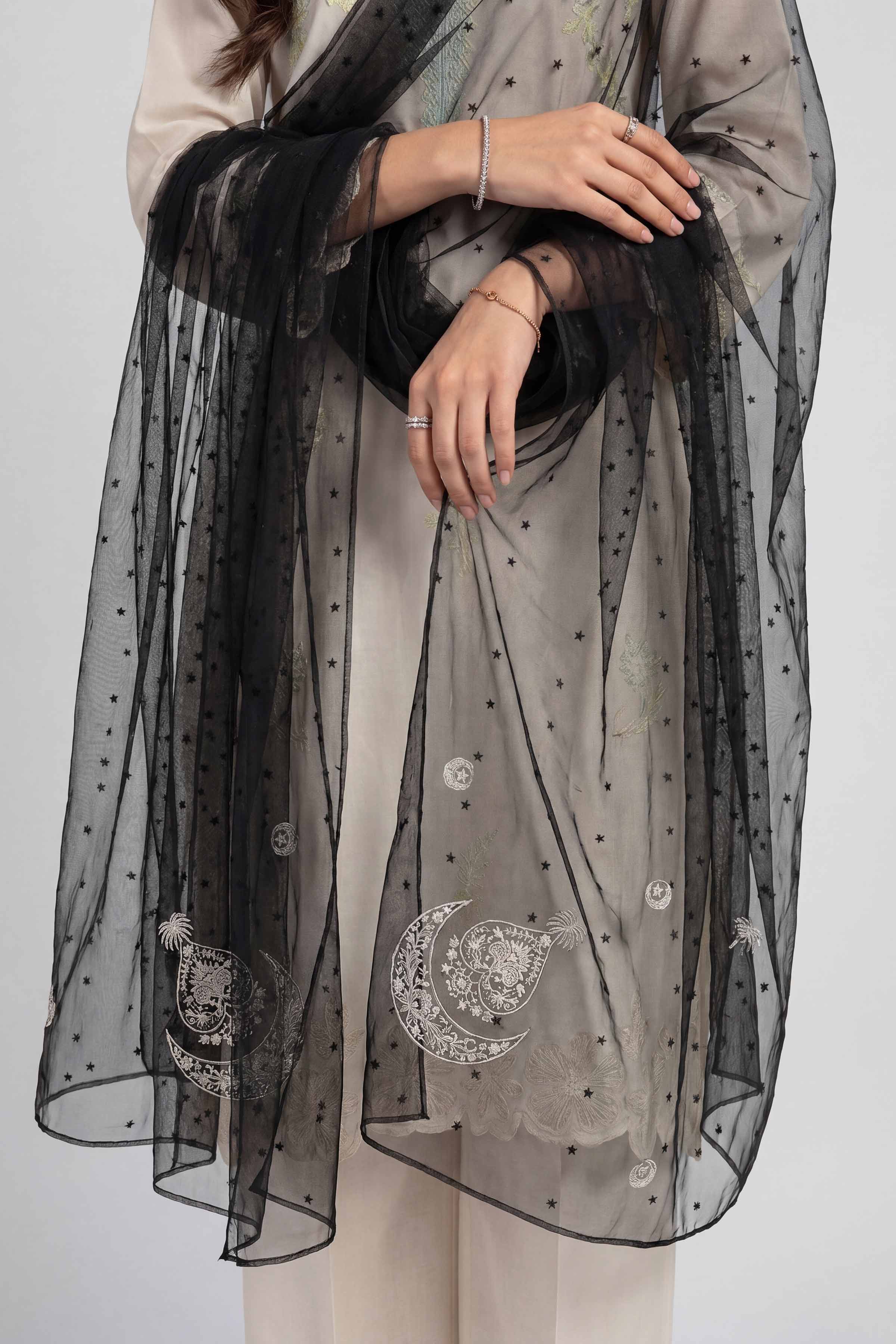 Embroidered Dupatta - KFS26-88