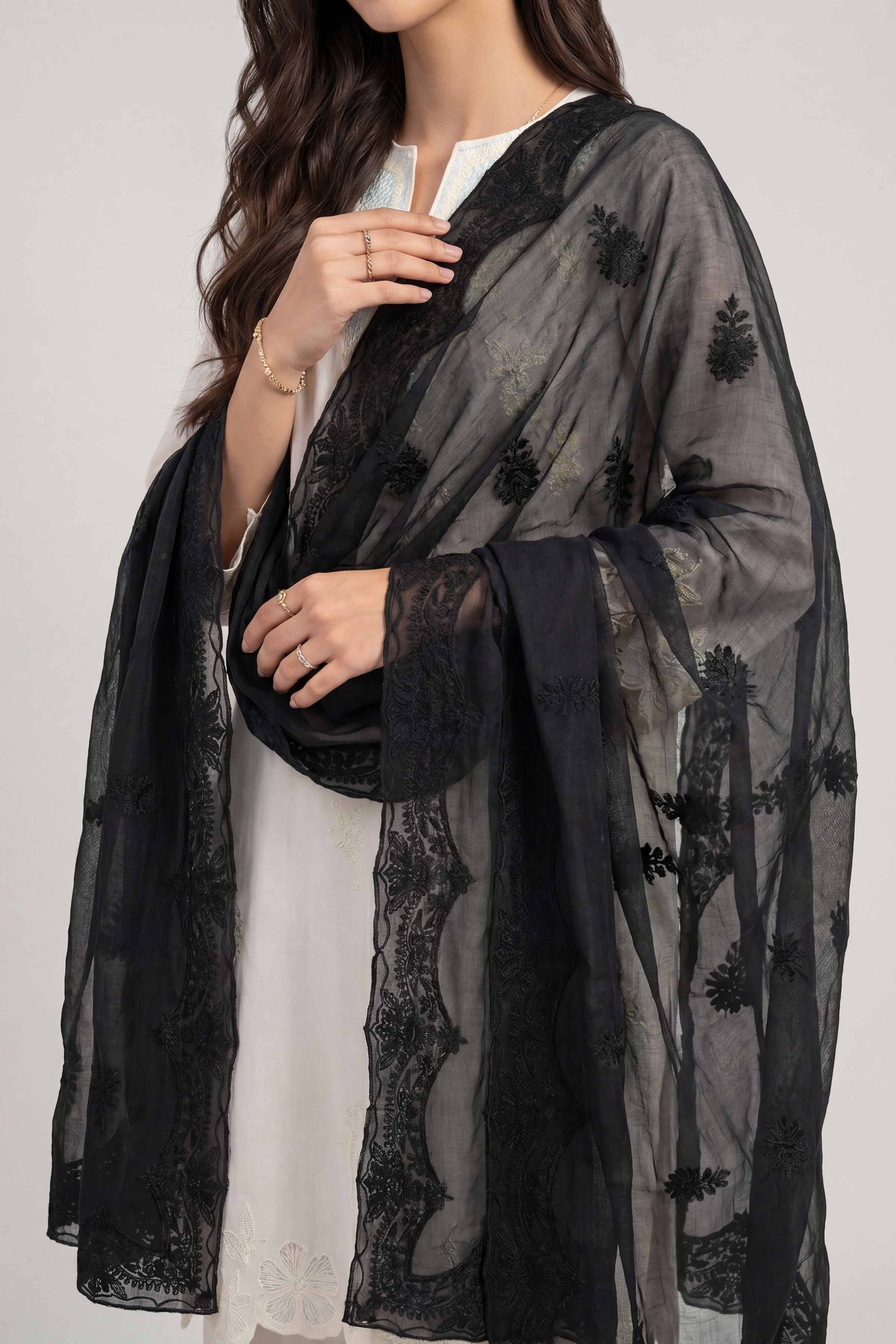 Embroidered Dupatta - KFS26-90