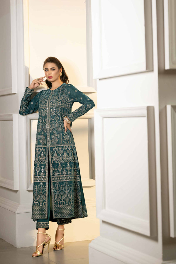 2 Piece - Embroidered Suit - KFW23-11