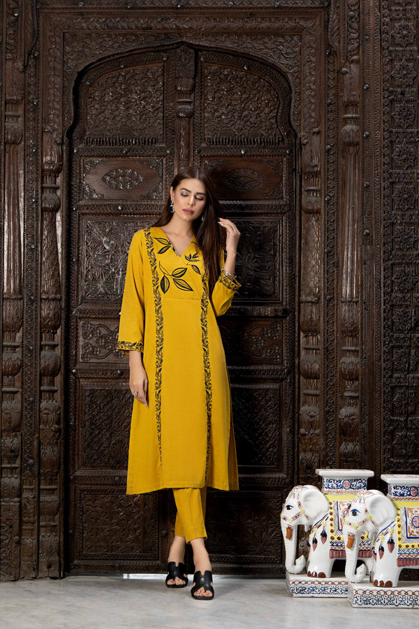 2 Piece - Embroidered Suit - KFW23-15