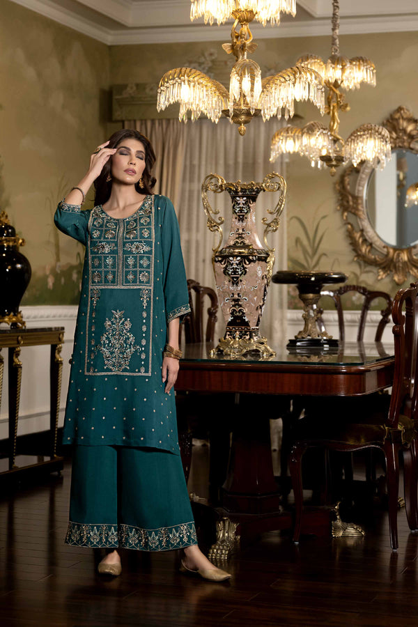 2 Piece - Embroidered Suit - KFW23-65