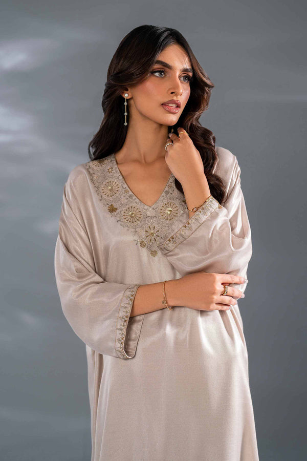 2 Piece Skin Embroidered Lakhani Chiffon Suit