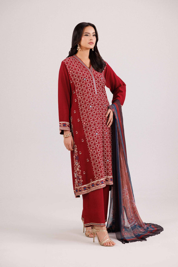 3 Piece - Printed Embroidered Suit - KFW25-104 for Women - Pret Collection | Nishat | Shop Online