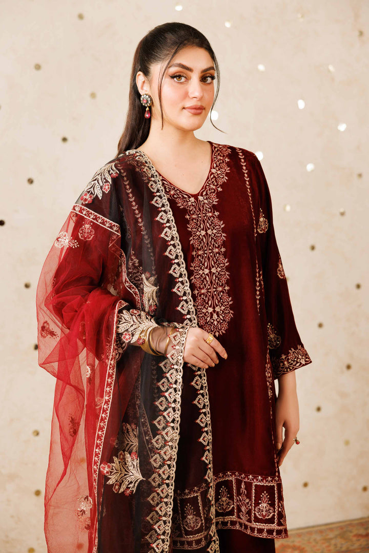 3 Piece - Embroidered Suit - KFW25-11 for Women - Pret Collection | Nishat | Shop Online