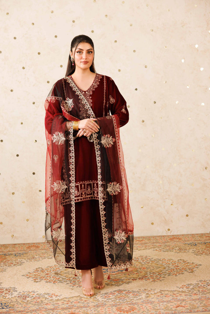 3 Piece - Embroidered Suit - KFW25-11 for Women - Pret Collection | Nishat | Shop Online