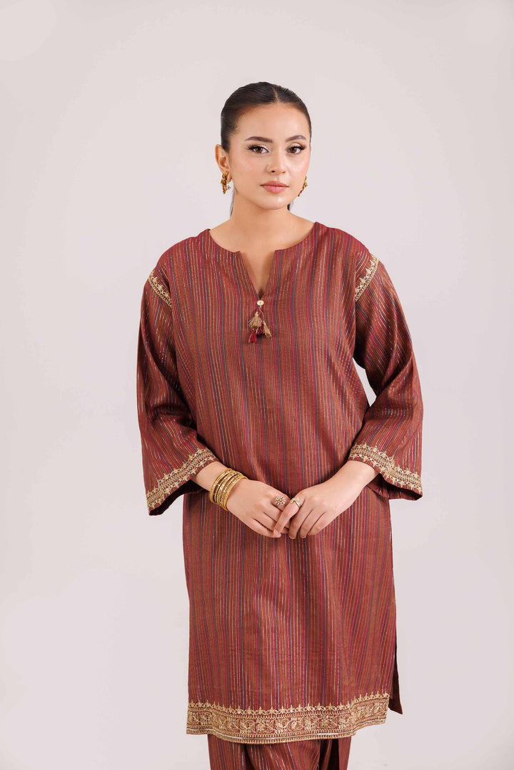 2 Piece - Embroidered Suit - KFW25-139 for Women - Pret Collection | Nishat | Shop Online