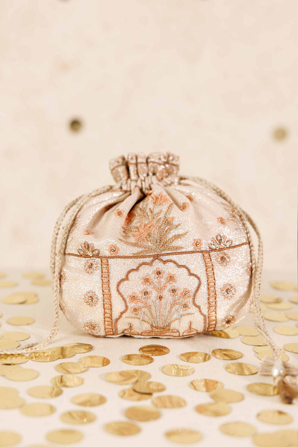 Embroidered Pouch - KFW25-144 Luxury Pret Cross Season Edit 2025