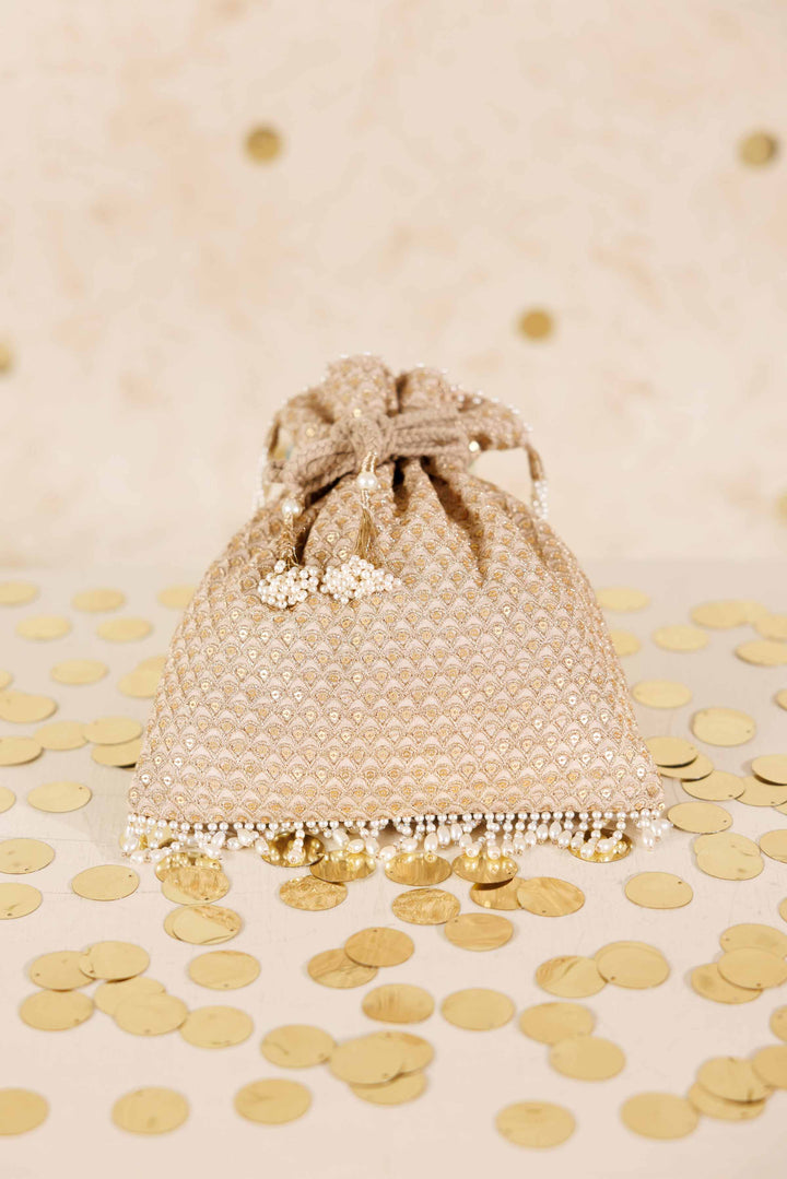 Embroidered Pouch - KFW25-148 Luxury Pret Cross Season Edit 2025