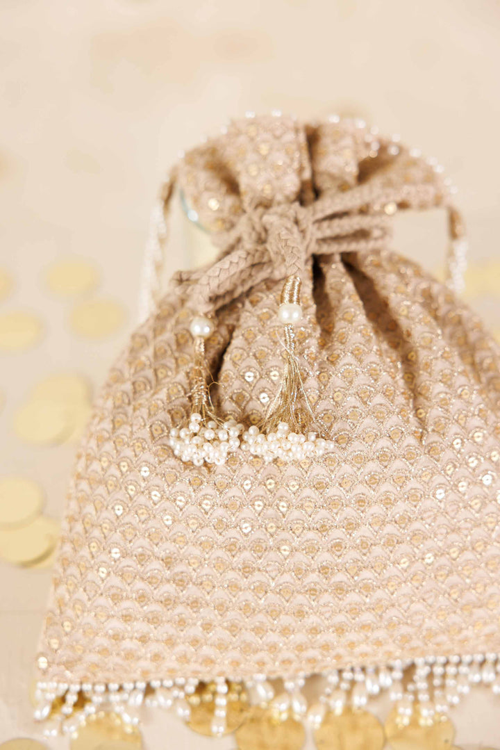 Embroidered Pouch - KFW25-148 Luxury Pret Cross Season Edit 2025