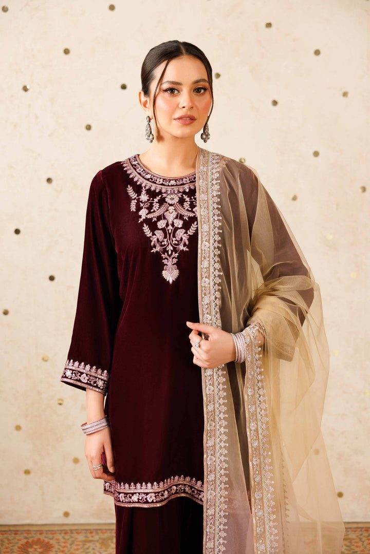 3 Piece - Embroidered Suit - KFW25-15 Luxury Pret Cross Season Edit 2025