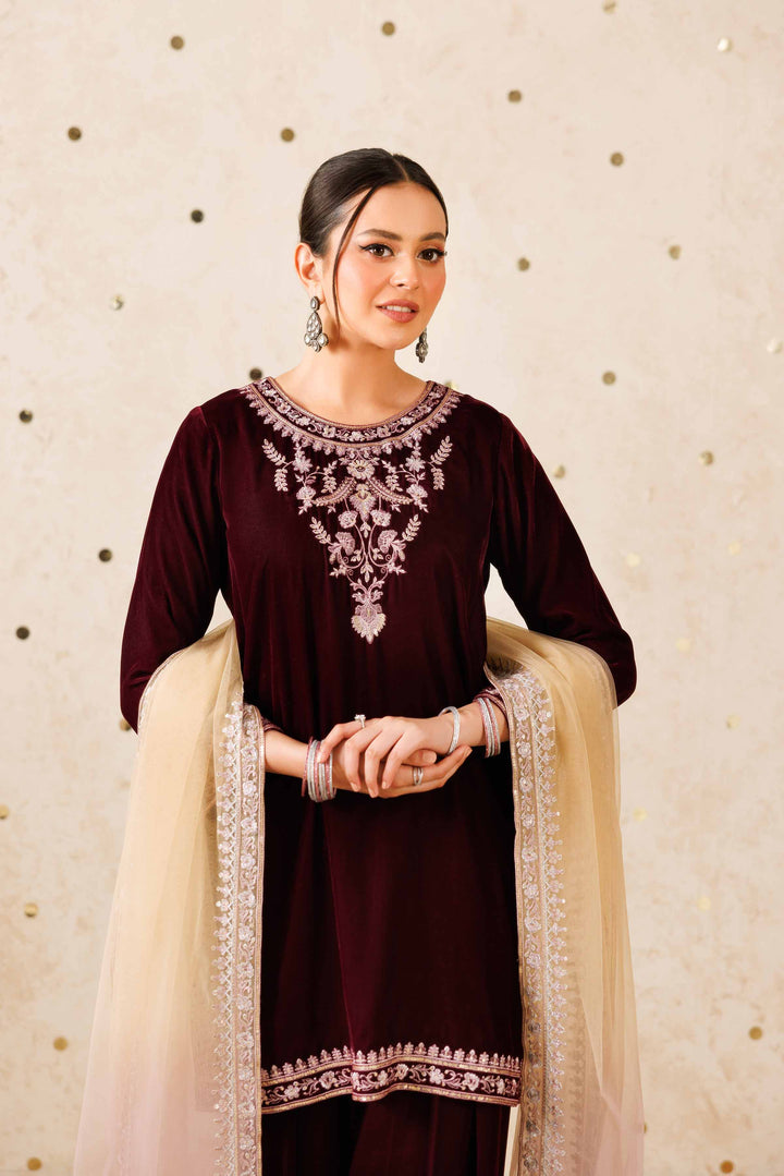 3 Piece - Embroidered Suit - KFW25-15 Luxury Pret Cross Season Edit 2025