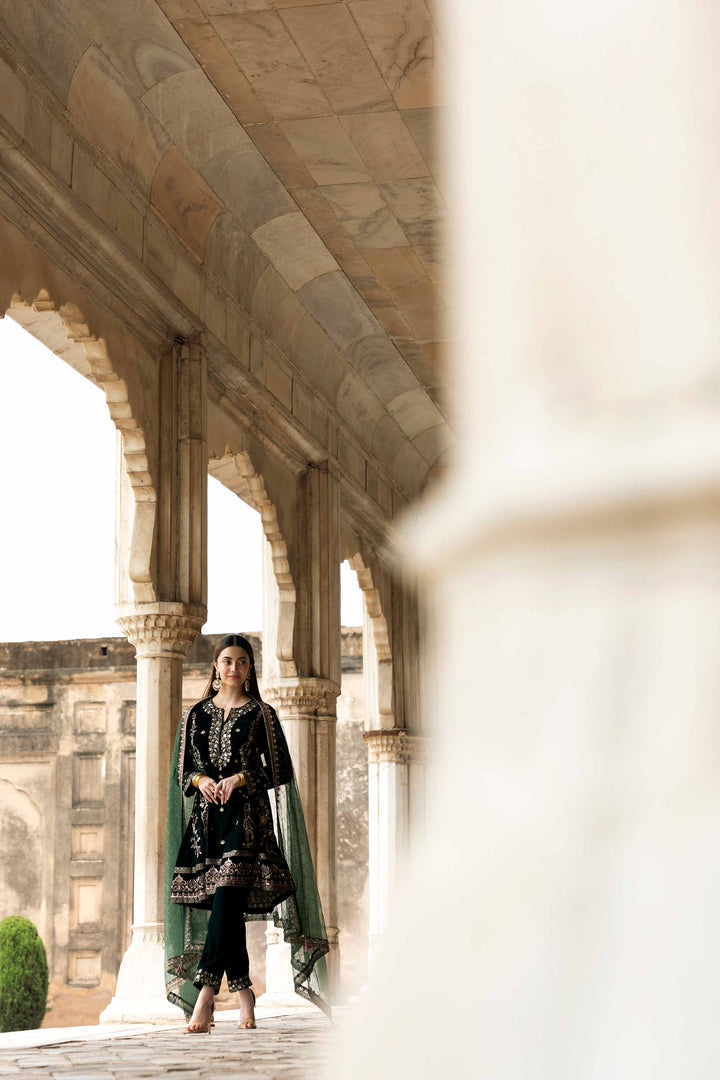 3 Piece - Embroidered Suit - KFW25-16 for Women - Pret Collection | Nishat | Shop Online