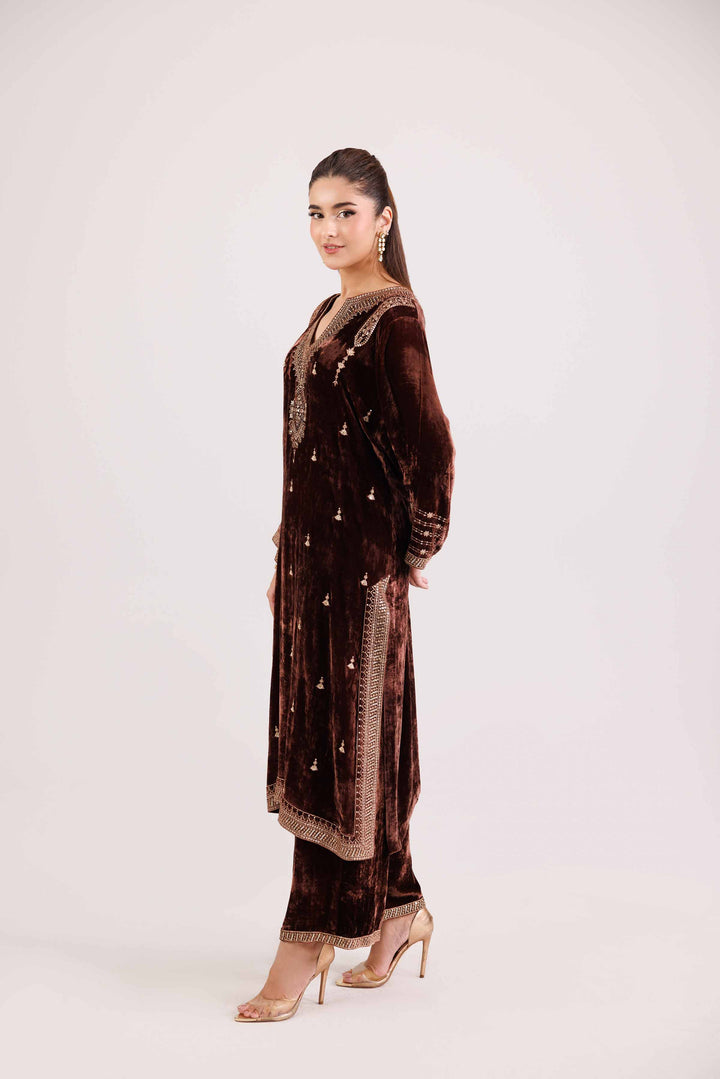 2 Piece - Embroidered Suit - KFW25-18 for Women - Pret Collection | Nishat | Shop Online