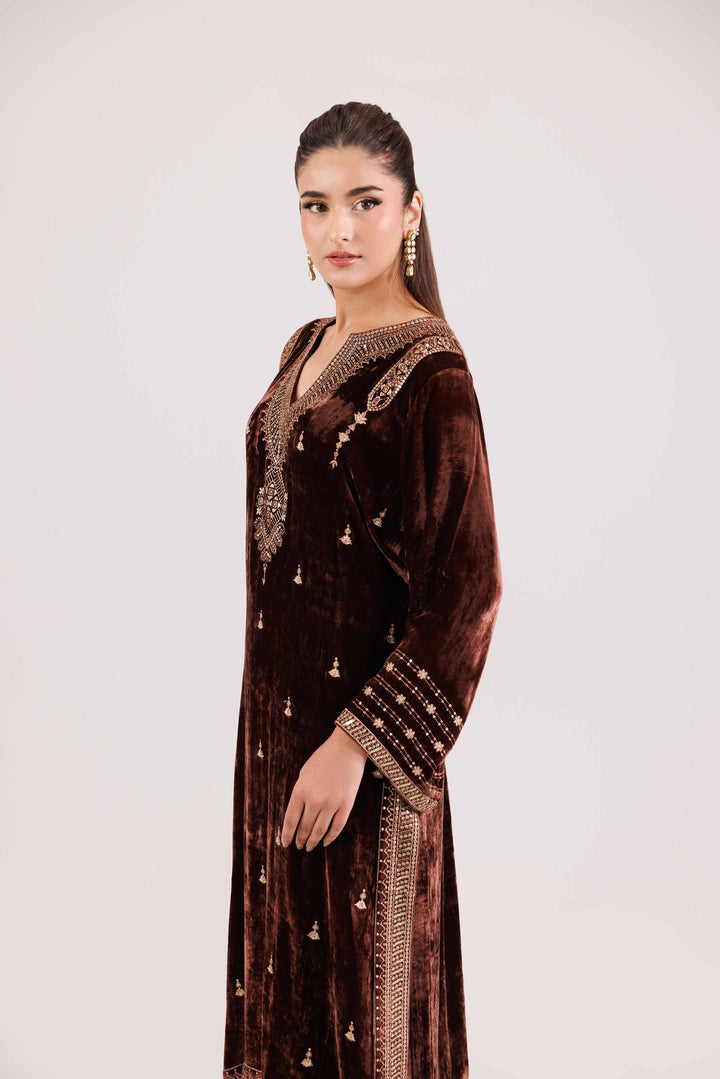 2 Piece - Embroidered Suit - KFW25-18 for Women - Pret Collection | Nishat | Shop Online