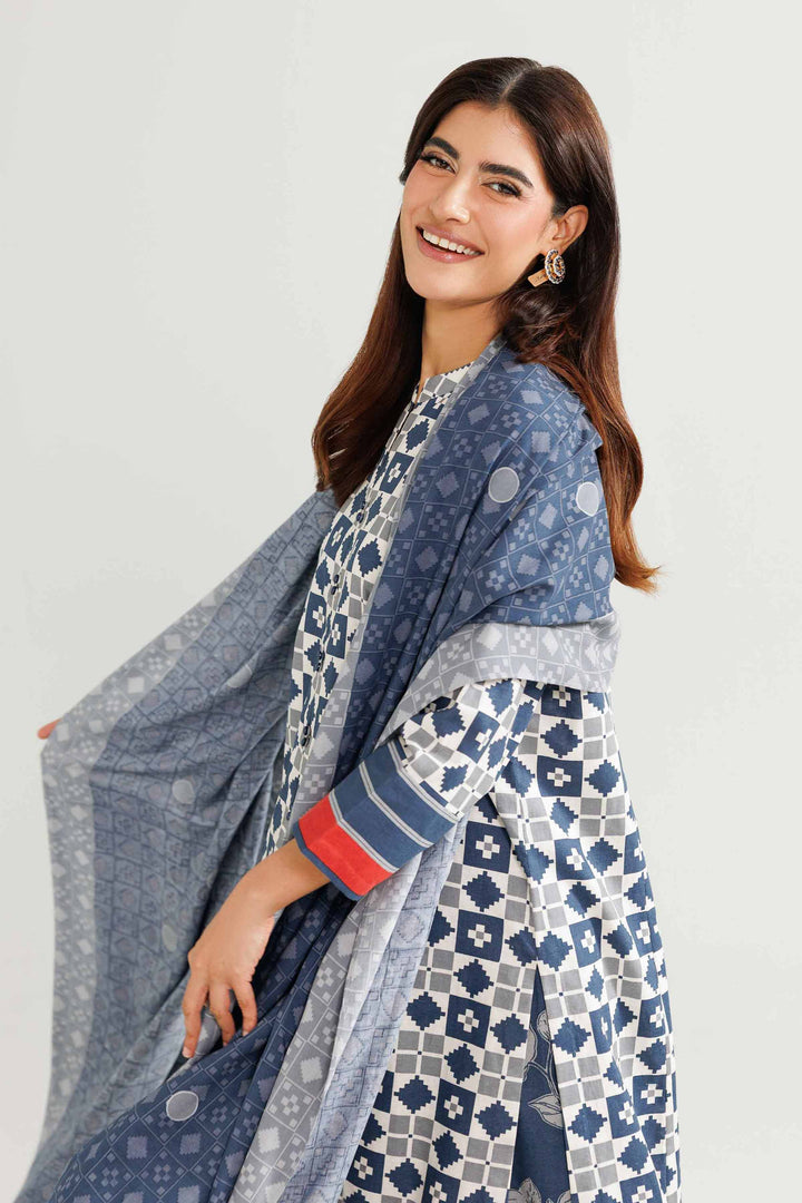 3 Piece - Printed Suit - KFW25-182 for Women - Pret Collection | Nishat | Shop Online