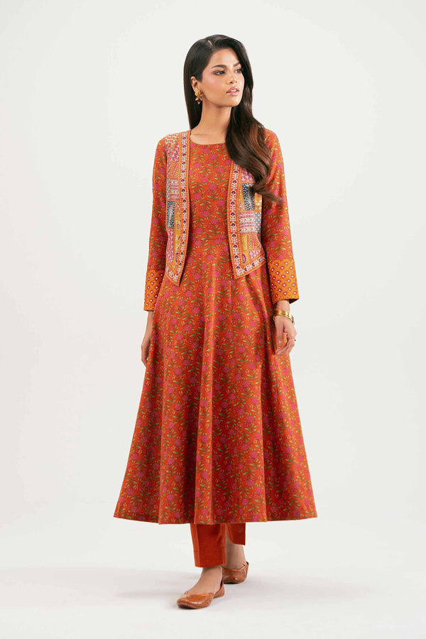 3 Piece - Printed Suit - KFW25-191 for Women - Pret Collection | Nishat | Shop Online