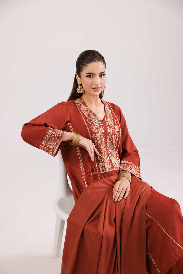 3 Piece - Embroidered Suit - KFW25-193 for Women - Pret Collection | Nishat | Shop Online