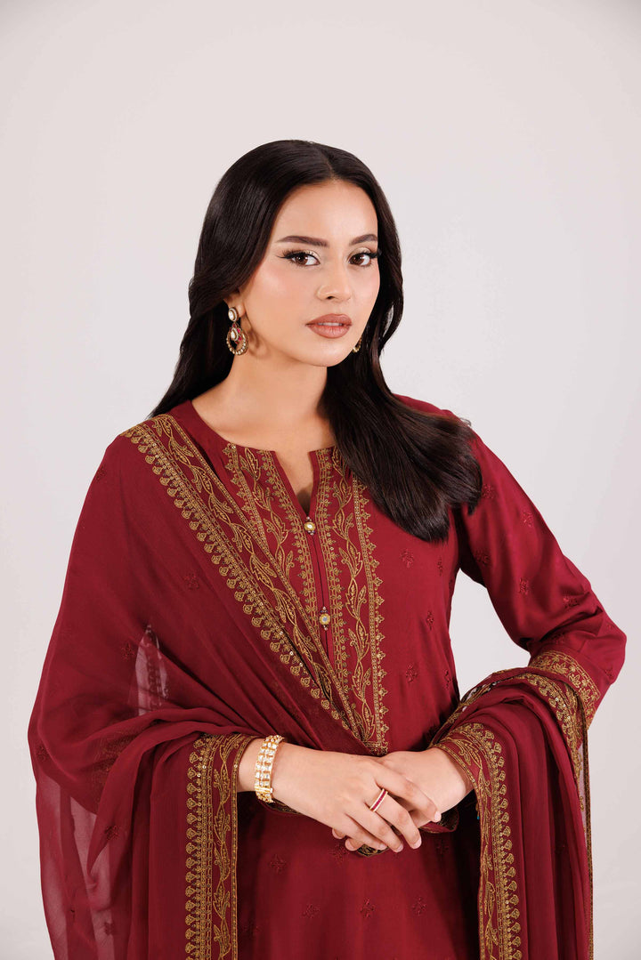 3 Piece - Embroidered Suit - KFW25-194 for Women - Pret Collection | Nishat | Shop Online