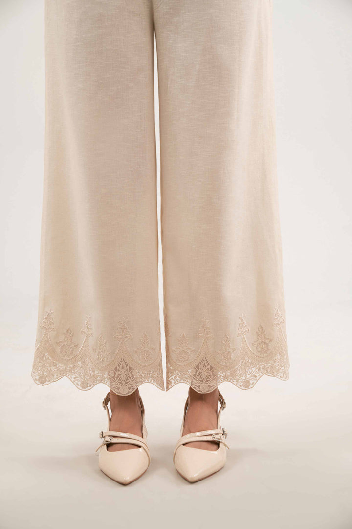 Embroidered Trousers - KFW25-198 for Women - Pret Collection | Nishat | Shop Online