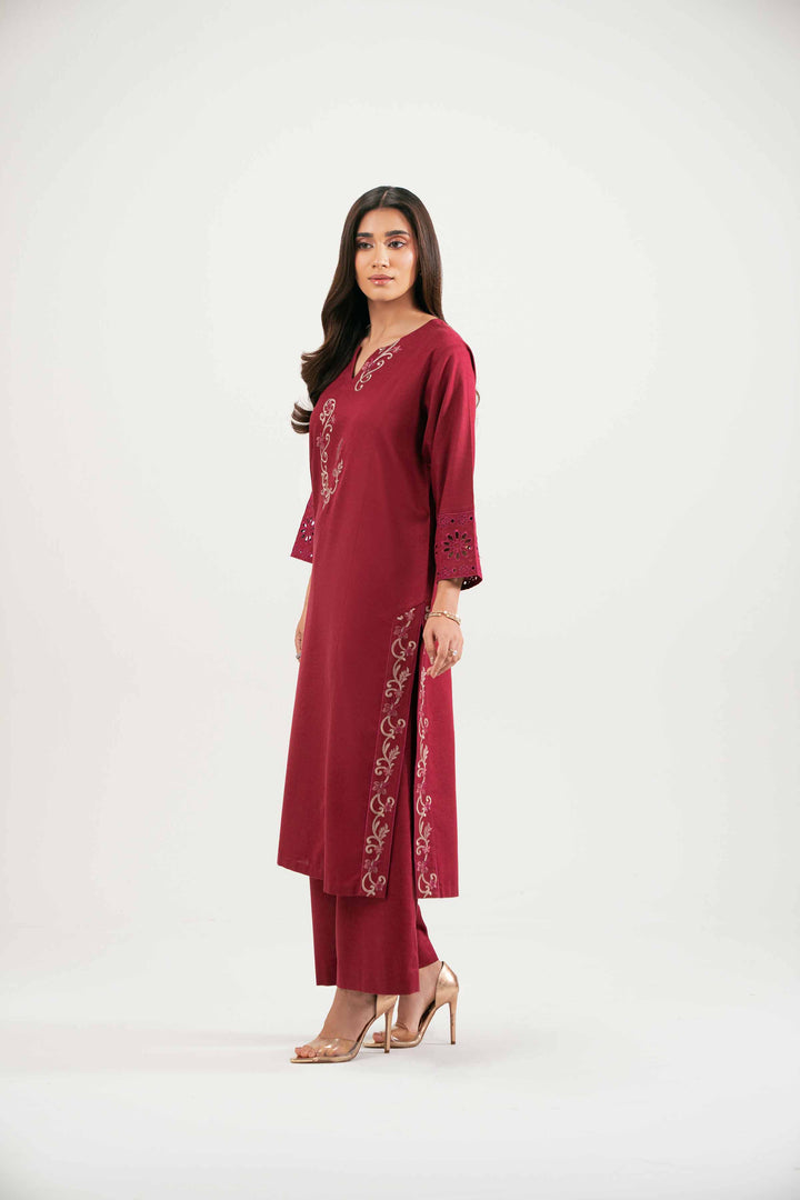 2 Piece - Embroidered Suit - KFW25-222 for Women - Pret Collection | Nishat | Shop Online