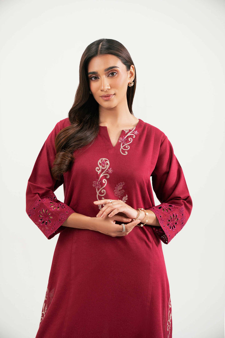 2 Piece - Embroidered Suit - KFW25-222 for Women - Pret Collection | Nishat | Shop Online