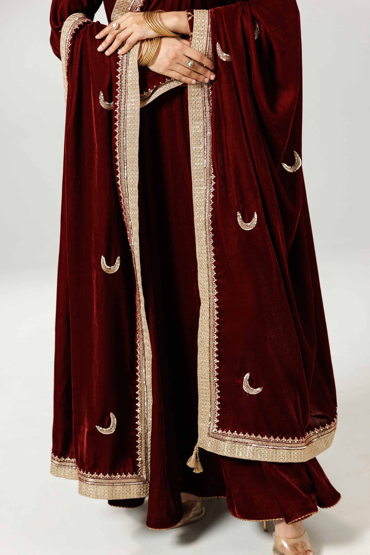 Embroidered Dupatta - KFW25-47 for Women - Pret Collection | Nishat | Shop Online