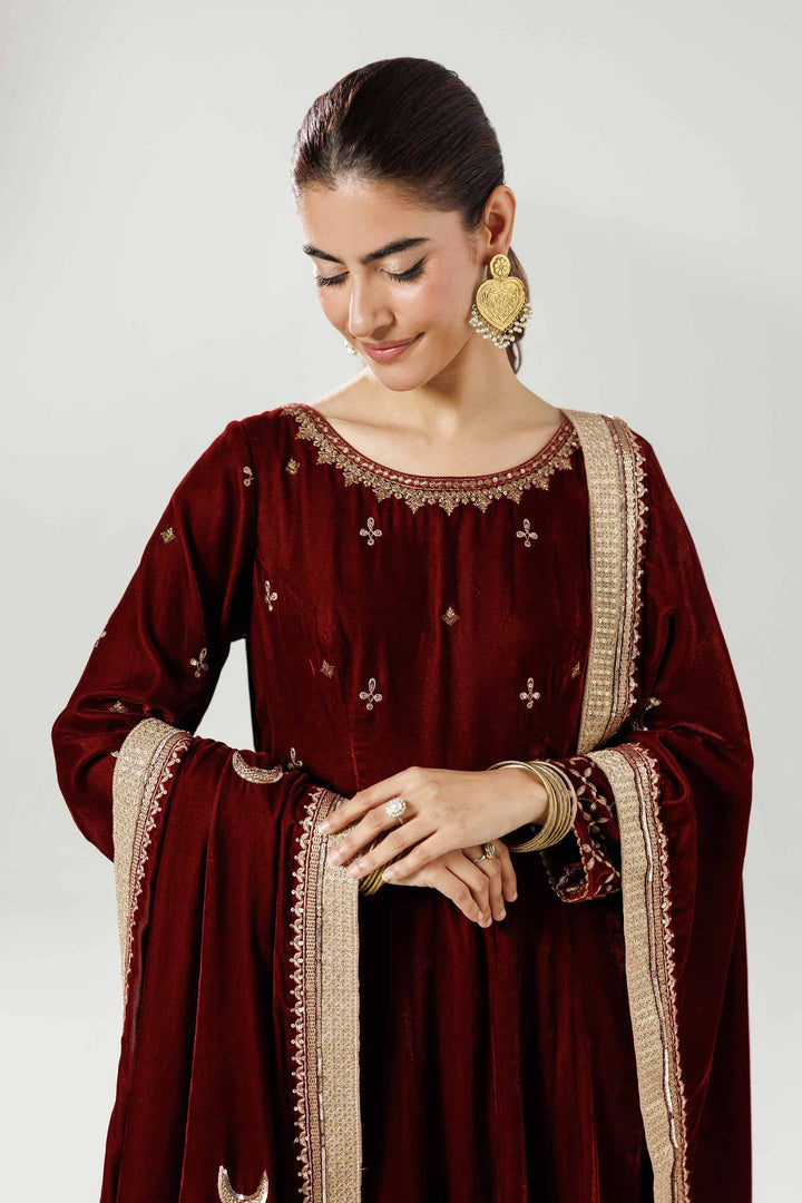 Embroidered Dupatta - KFW25-47 for Women - Pret Collection | Nishat | Shop Online