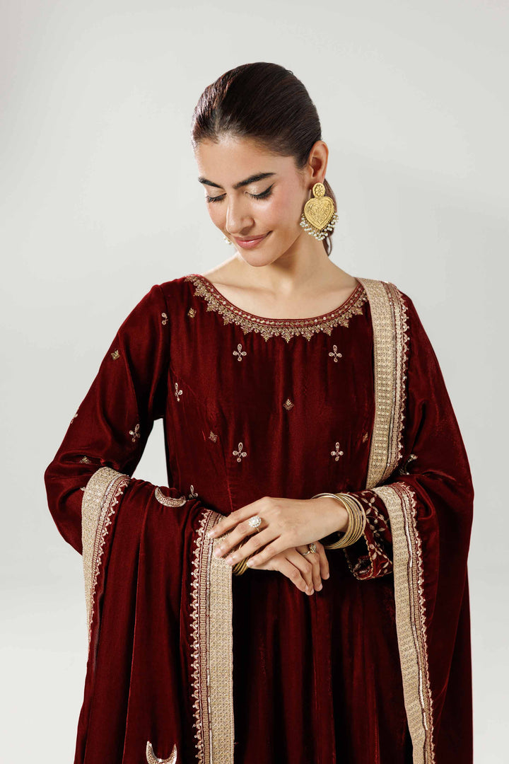 Embroidered Dupatta - KFW25-47 for Women - Pret Collection | Nishat | Shop Online