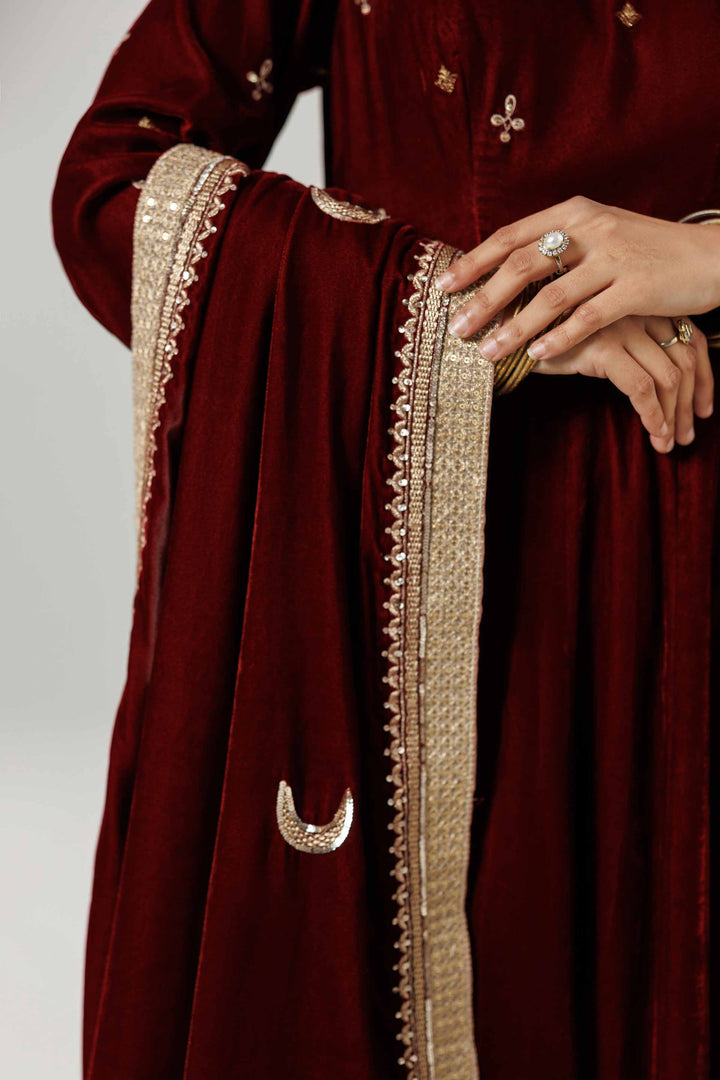 Embroidered Dupatta - KFW25-47 for Women - Pret Collection | Nishat | Shop Online