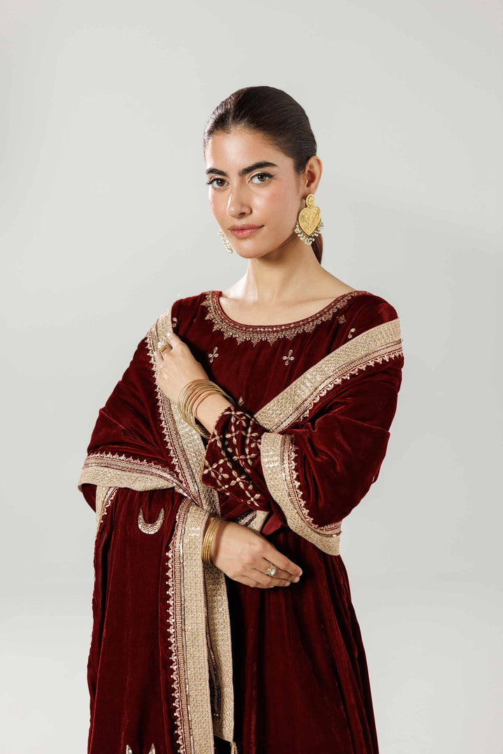 Embroidered Dupatta - KFW25-47 for Women - Pret Collection | Nishat | Shop Online