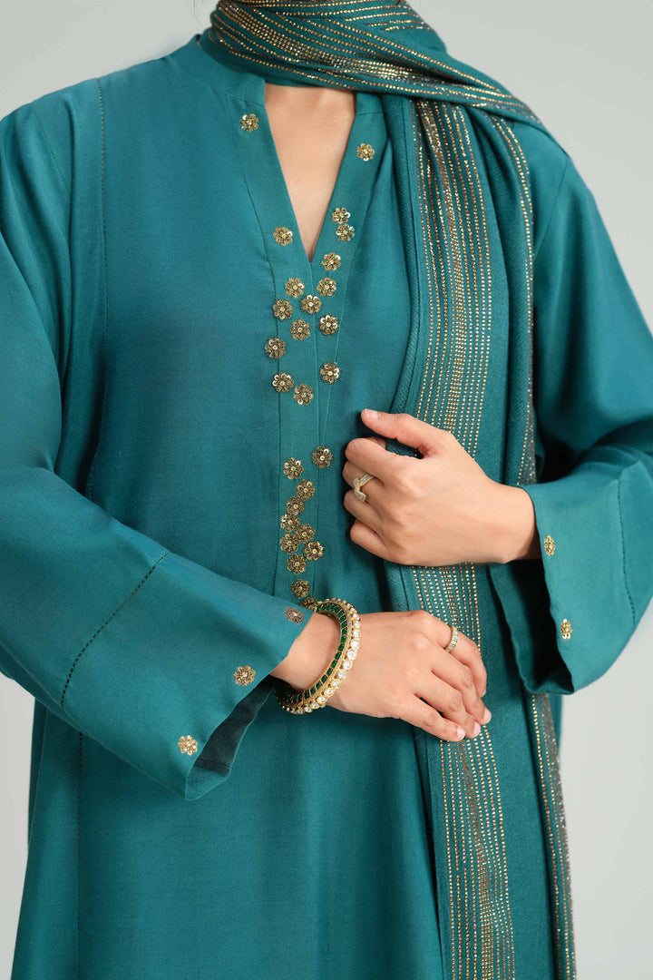 3 Piece - Basic Suit - KFW25-77 for Women - Pret Collection | Nishat | Shop Online