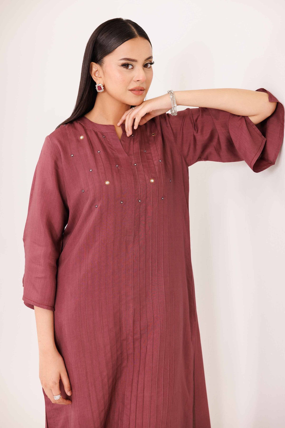 2 Piece - Embroidered Suit - KFW25-79 for Women - Pret Collection | Nishat | Shop Online 