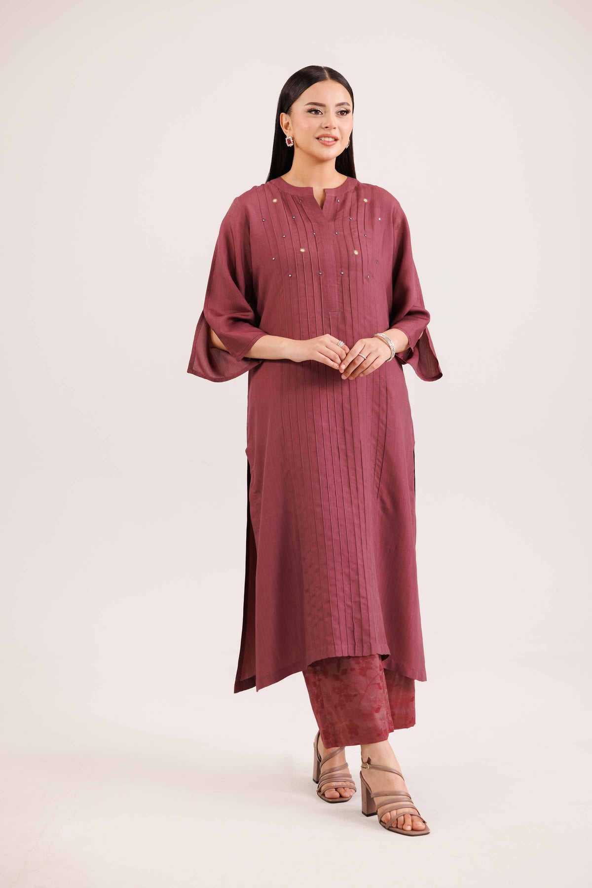 2 Piece - Embroidered Suit - KFW25-79 for Women - Pret Collection | Nishat | Shop Online 