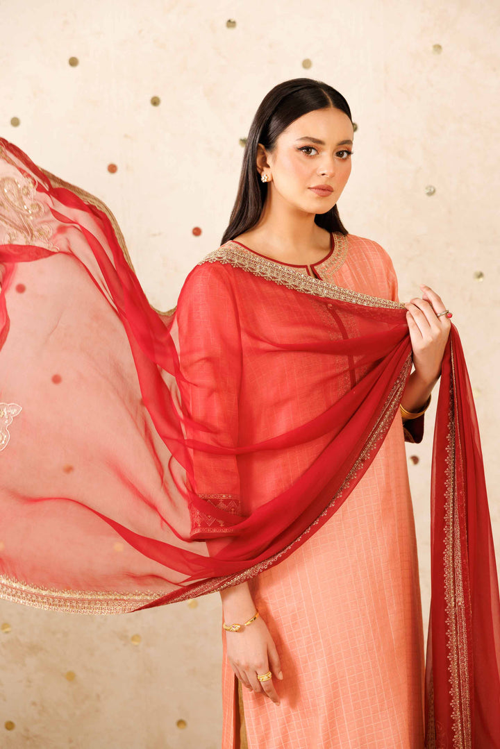 3 Piece - Embroidered Suit - KFW25-83 for Women - Pret Collection | Nishat | Shop Online