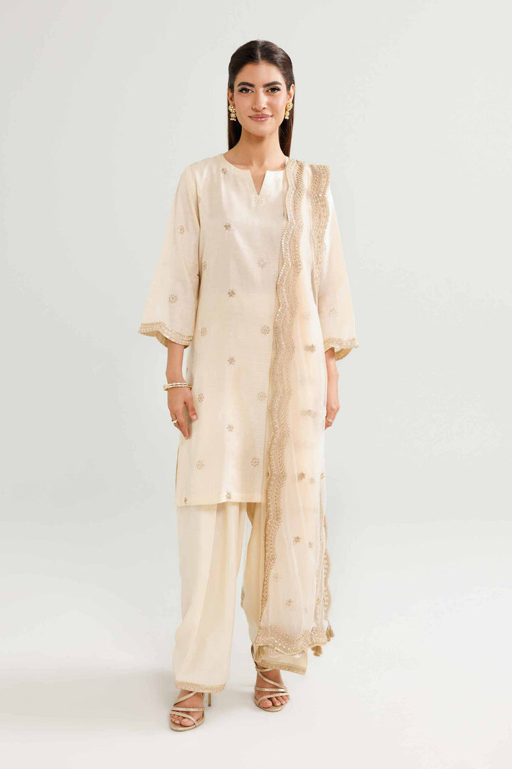 3 Piece - Embroidered Suit - KFW25-85 for Women - Pret Collection | Nishat | Shop Online