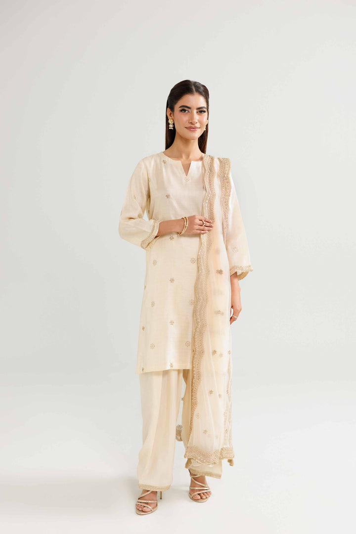 3 Piece - Embroidered Suit - KFW25-85 for Women - Pret Collection | Nishat | Shop Online