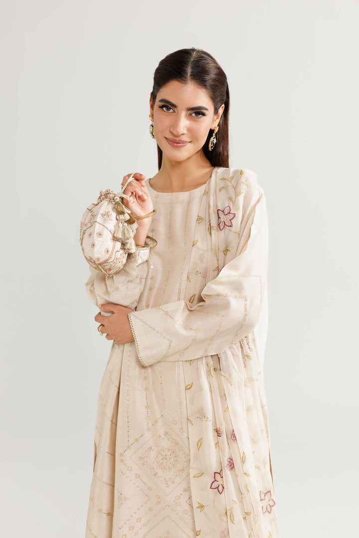 3 Piece - Embroidered Suit - KFW25-88 for Women - Pret Collection | Nishat | Shop Online