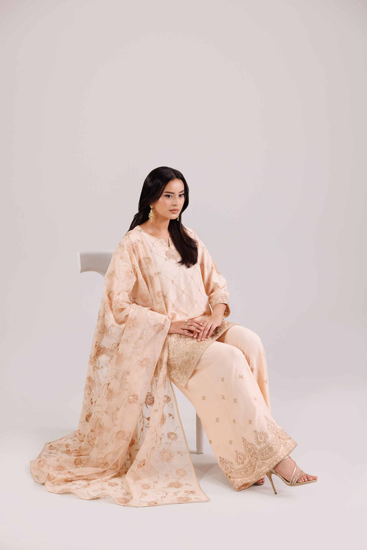 3 Piece - Embroidered Suit - KFW25-94 for Women - Pret Collection | Nishat | Shop Online