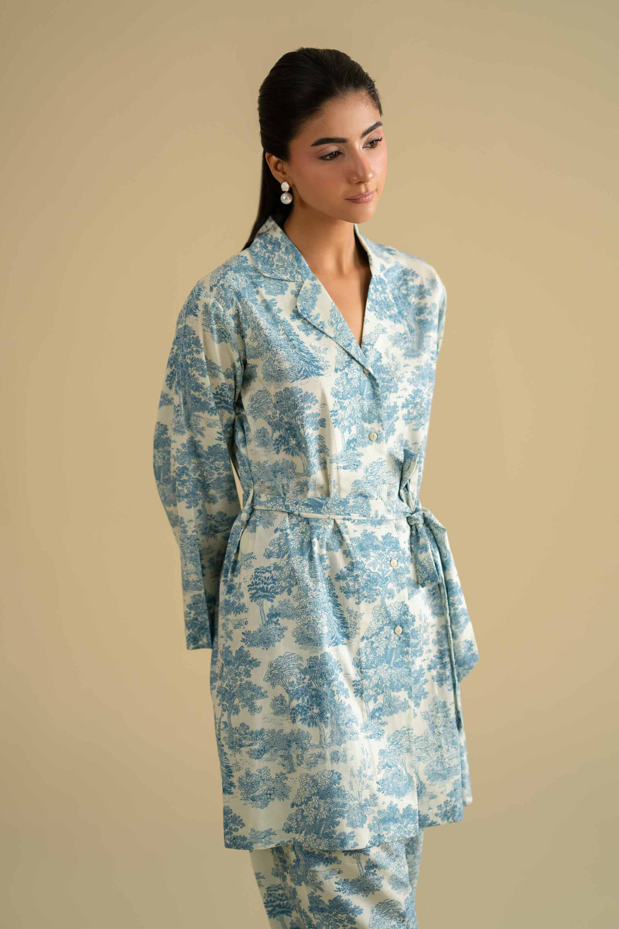 2 Piece - Printed Loungewear - KLS26-02 for Women - Pret Collection | Nishat | Shop Online