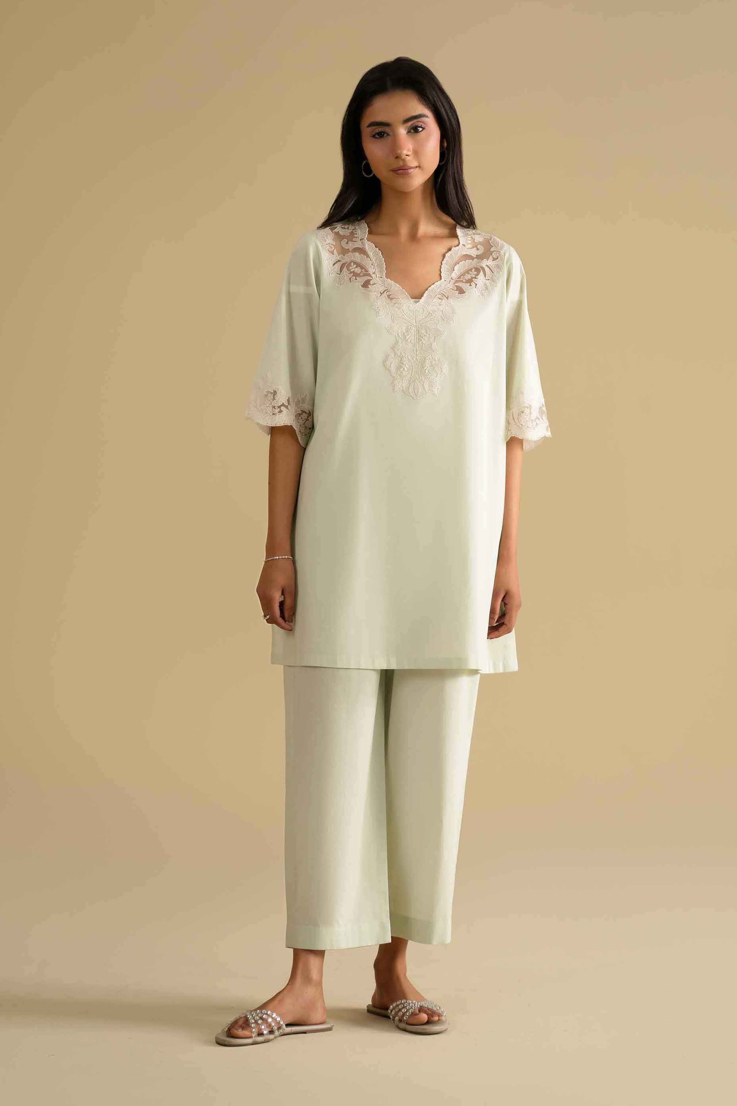 2 Piece - Embroidered Loungewear - KLS26-04 for Women - Pret Collection | Nishat | Shop Online