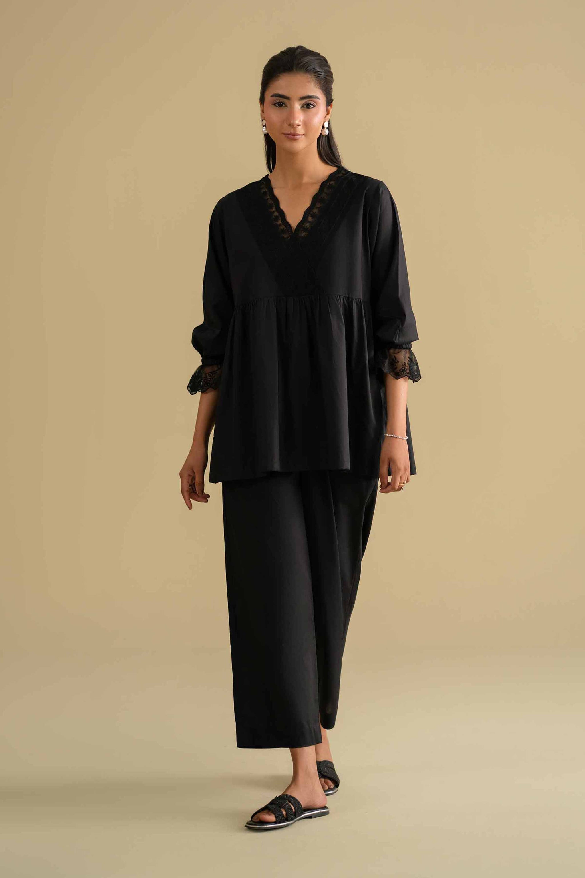 2 Piece - Embroidered Loungewear - KLS26-05