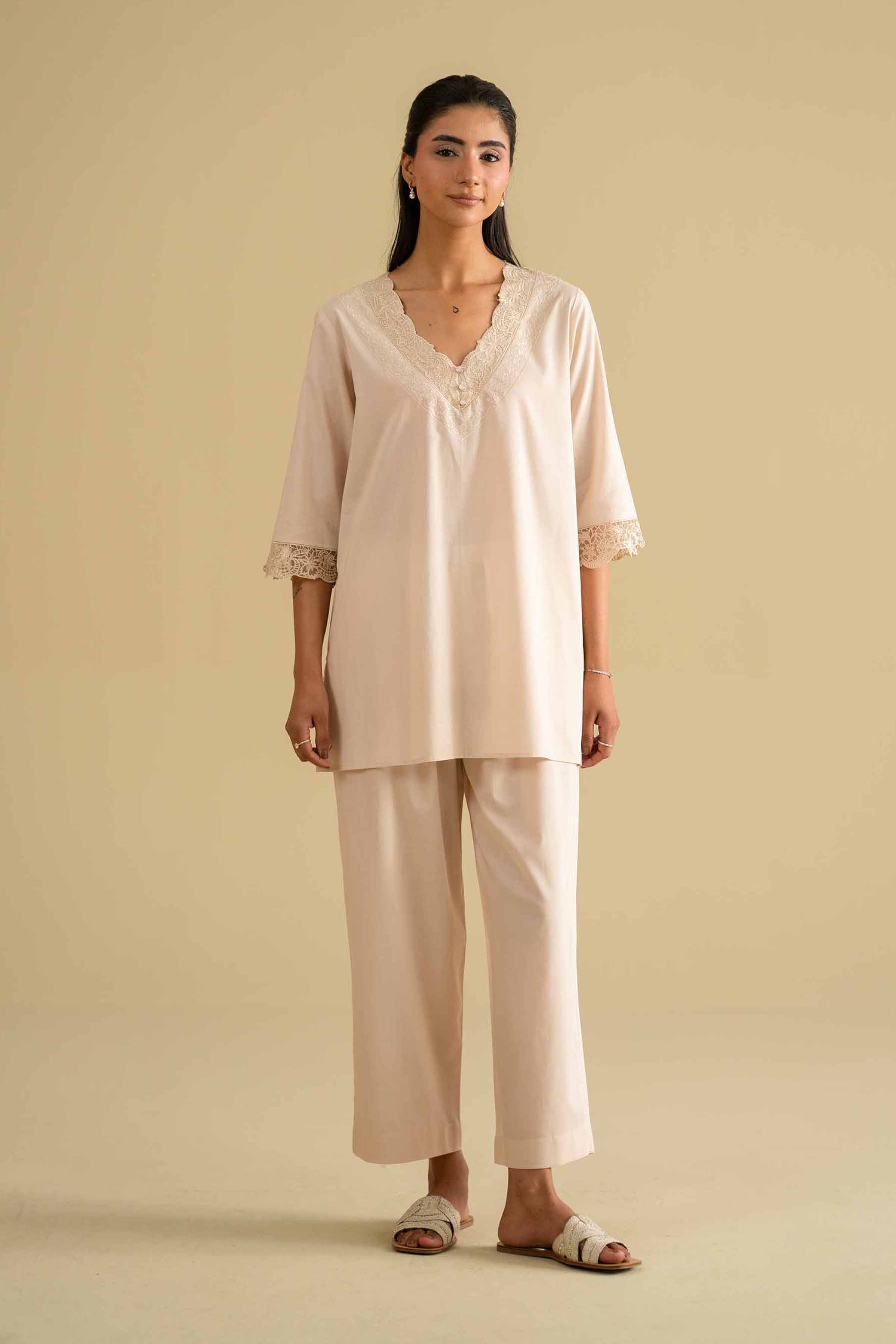 2 Piece - Embroidered Loungewear - KLS26-07 for Women - Pret Collection | Nishat | Shop Online