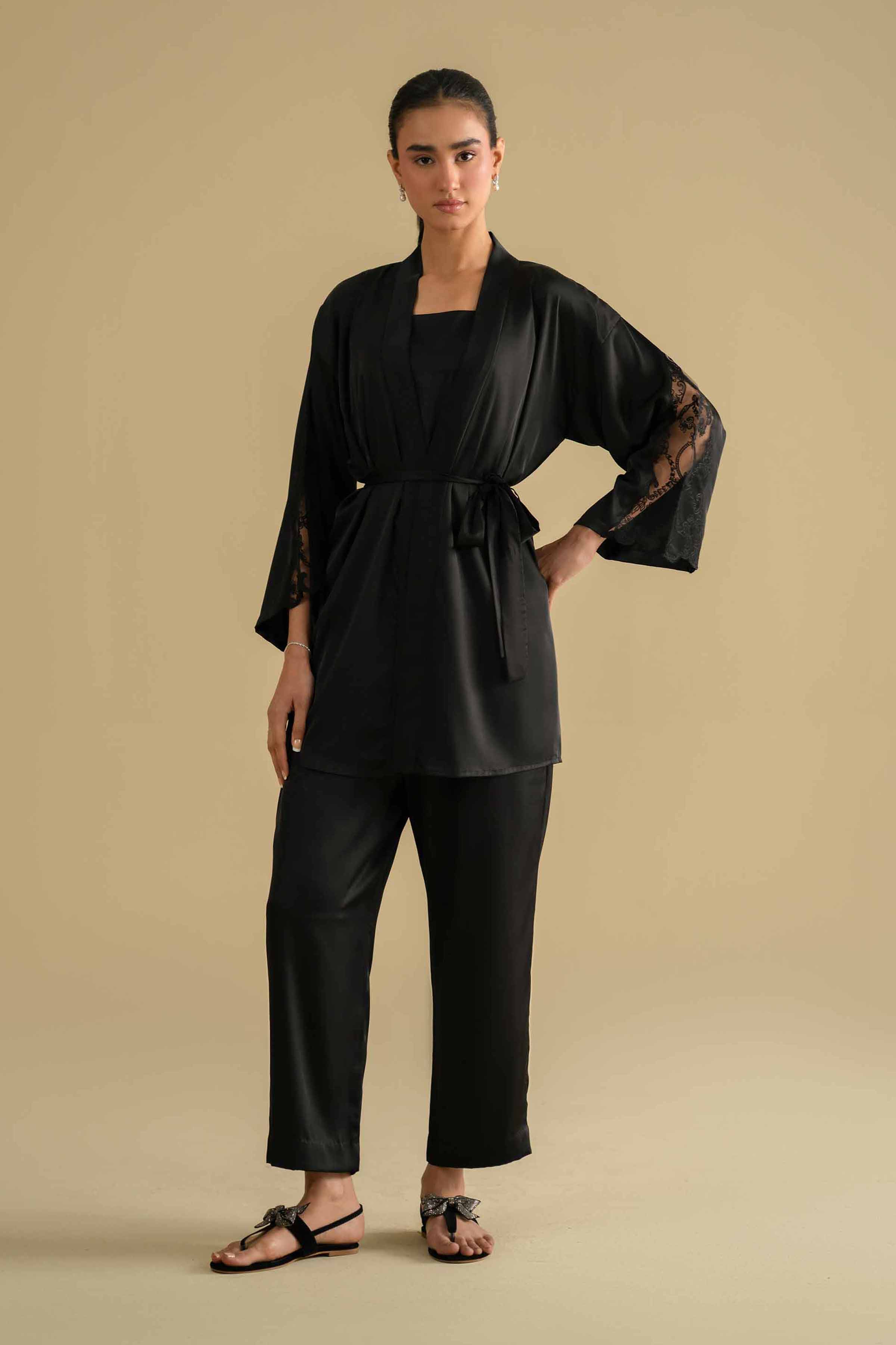 3 Piece - Embroidered Loungewear - KLS26-10 for Women - Pret Collection | Nishat | Shop Online