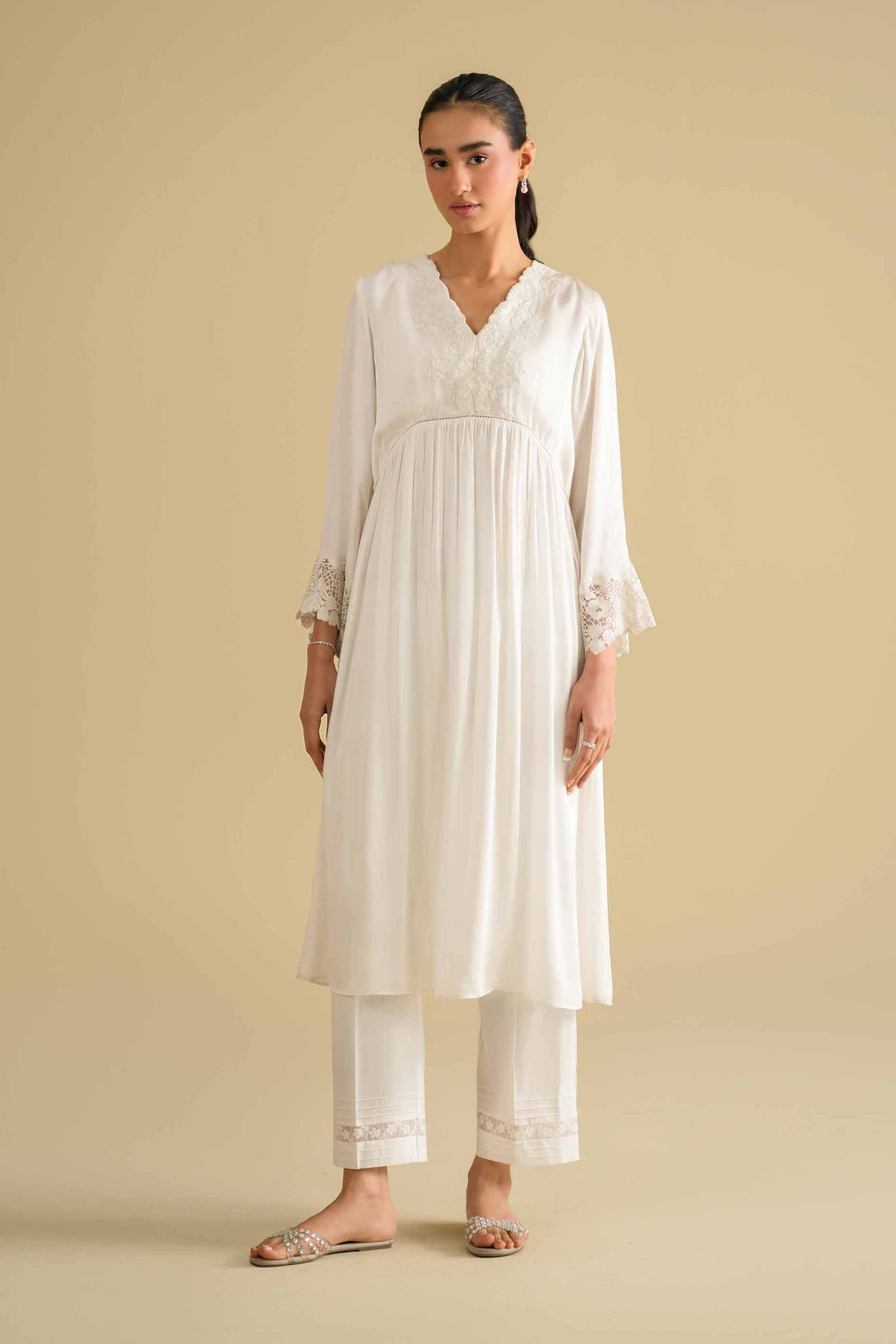 Embroidered Loungewear Gown - KLS26-11 for Women - Pret Collection | Nishat | Shop Online