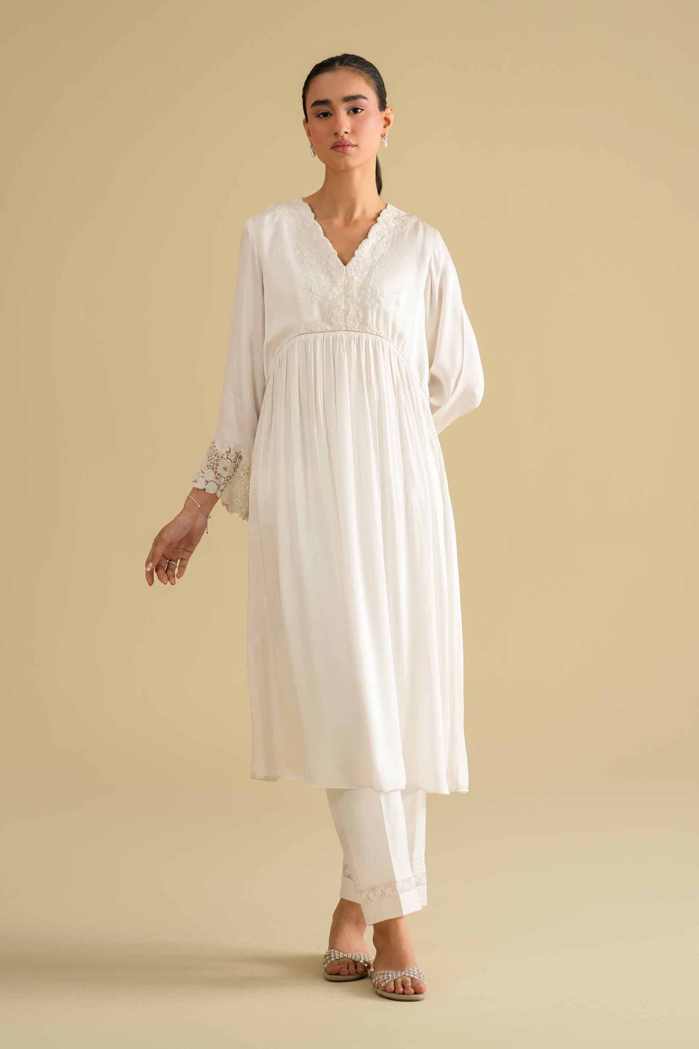 Embroidered Loungewear Gown - KLS26-11 for Women - Pret Collection | Nishat | Shop Online
