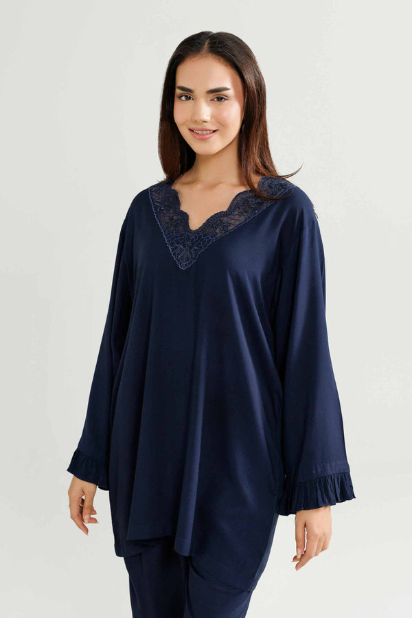 2 Piece - Embroidered Loungewear - KLW25-13 for Women - Pret Collection | Nishat | Shop Online