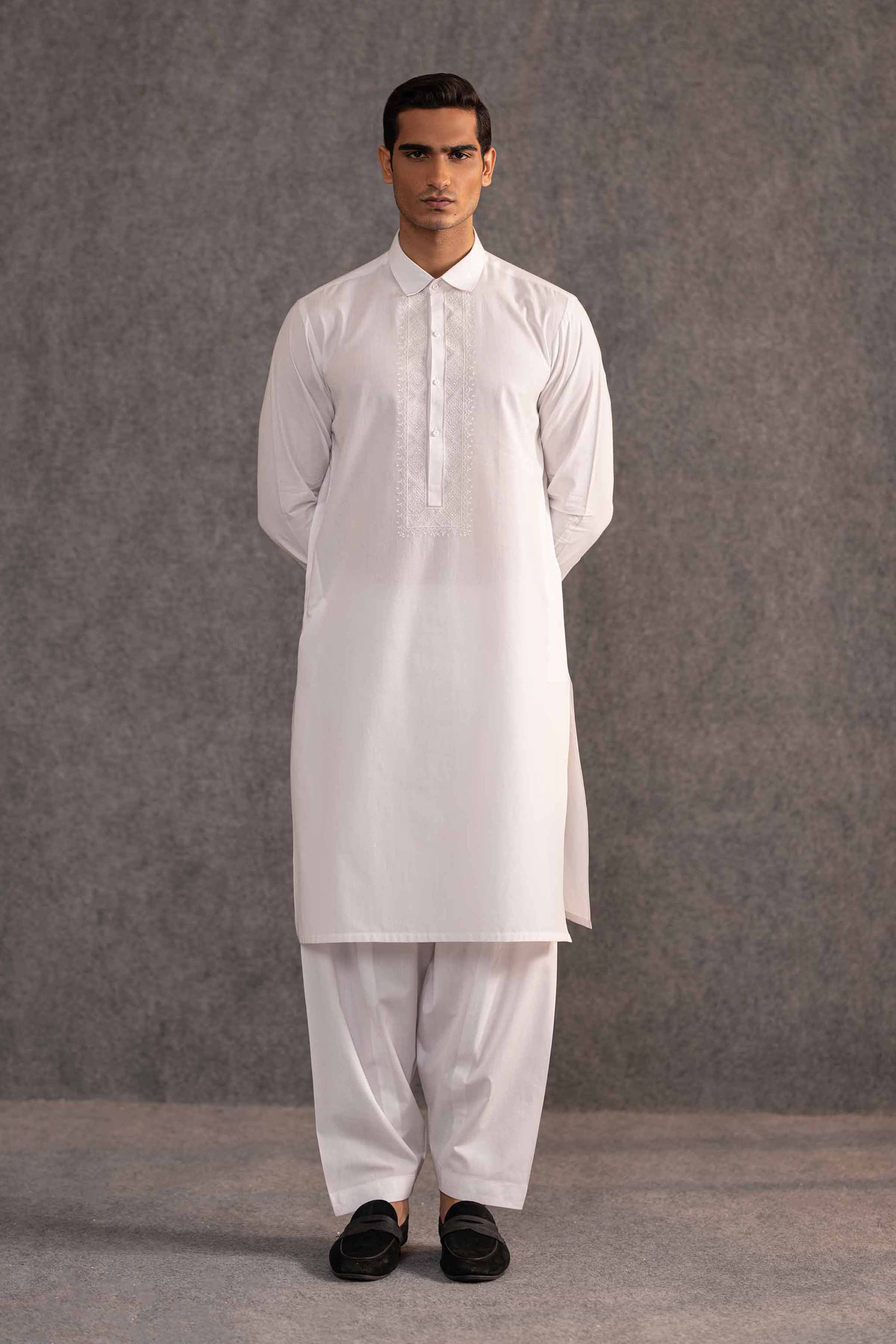 2 Piece - Embroidered Naqsh Suit - KNS25-01 for Men - Menswear Collection | Nishat | Shop Online