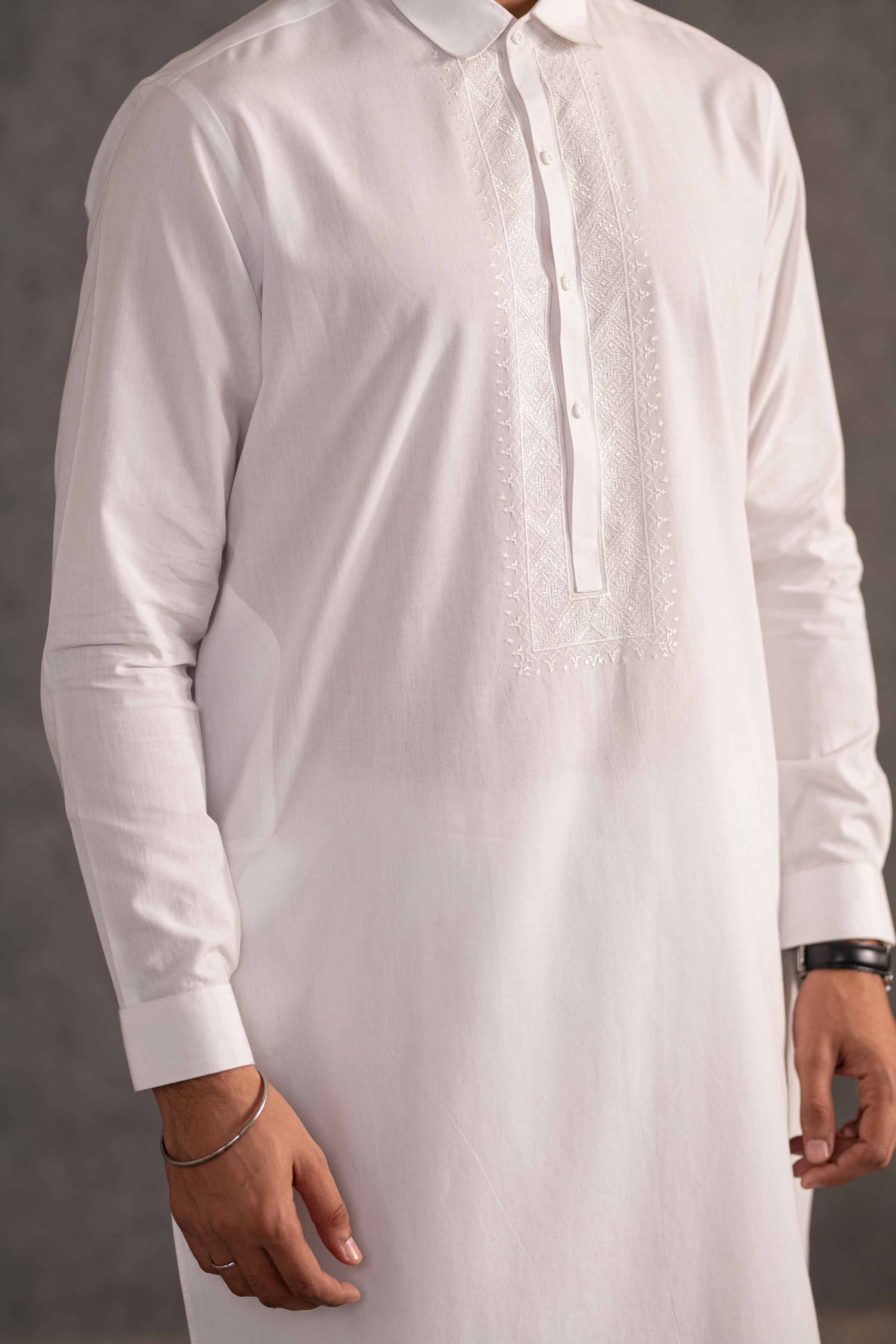 2 Piece - Embroidered Naqsh Suit - KNS25-01 for Men - Menswear Collection | Nishat | Shop Online