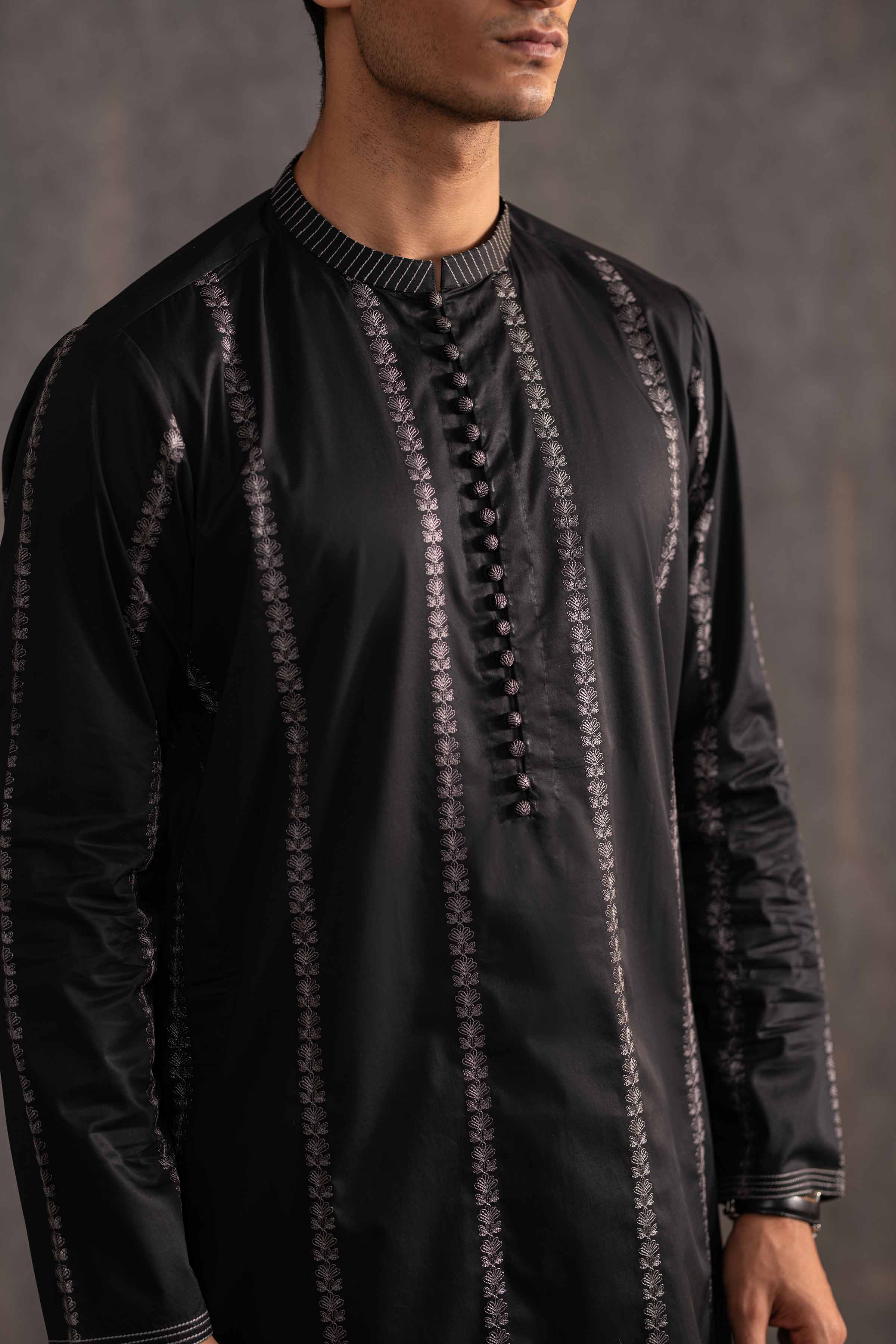 2 Piece - Embroidered Naqsh Suit - KNS25-03 for Men - Menswear Collection | Nishat | Shop Online